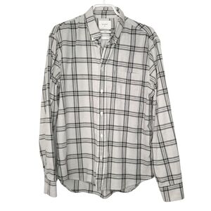 Billy Reid Cotton Plaid Button Down Shirt Long Sleeve Mens Size M Standard Fit